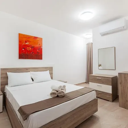 King Size Bed Brand New Apt Off Spinola With Wifi By 360 Estates Ta' Cikkun