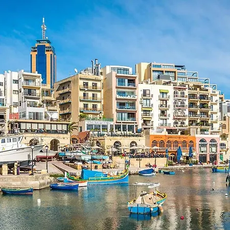 King Size Bed Brand New Apt Off Spinola With Wifi By 360 Estates Ta' Cikkun